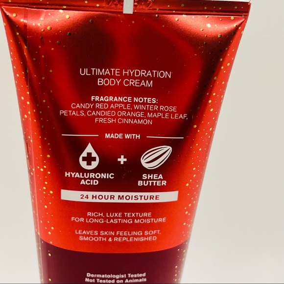 NWT Bath & Body Works Winter Candy Apple Ultimate Hydration Body Cream 8 oz - Picture 2 of 3
